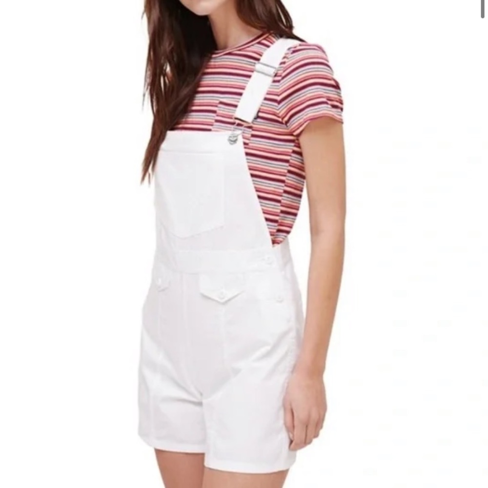 White Obey Worldwide Overalls
